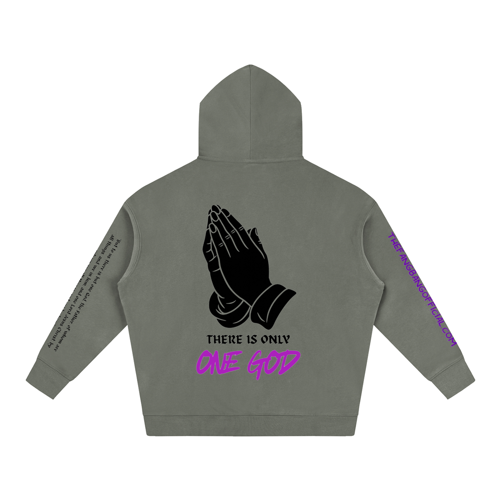 There Is Only One God Oversized Fleeced Hoodie