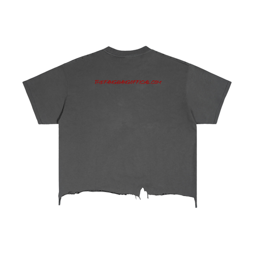 Half Sun/Half Moon Vintage Wash Boxy Distressed Hem T-Shirt