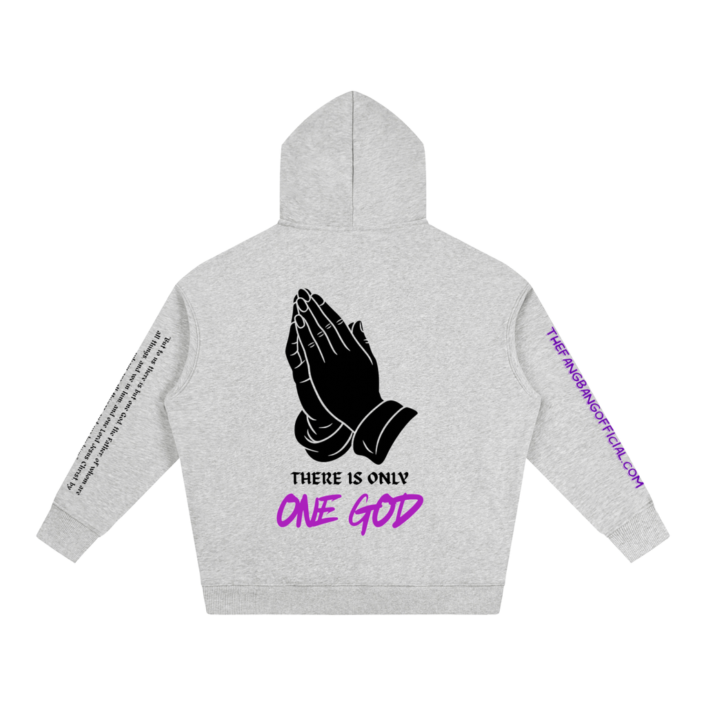 There Is Only One God Oversized Fleeced Hoodie