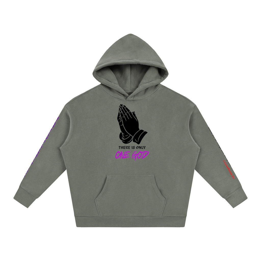 There Is Only One God Oversized Fleeced Hoodie