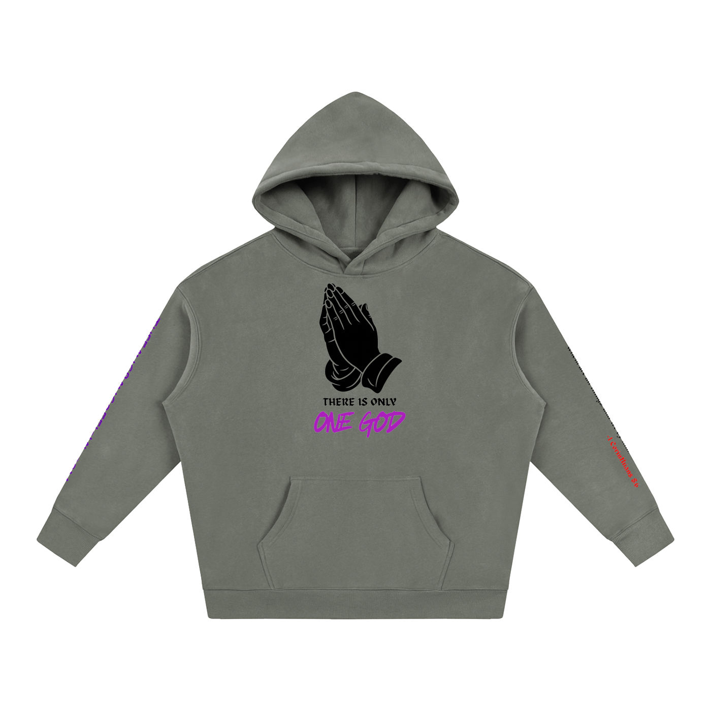 There Is Only One God Oversized Fleeced Hoodie